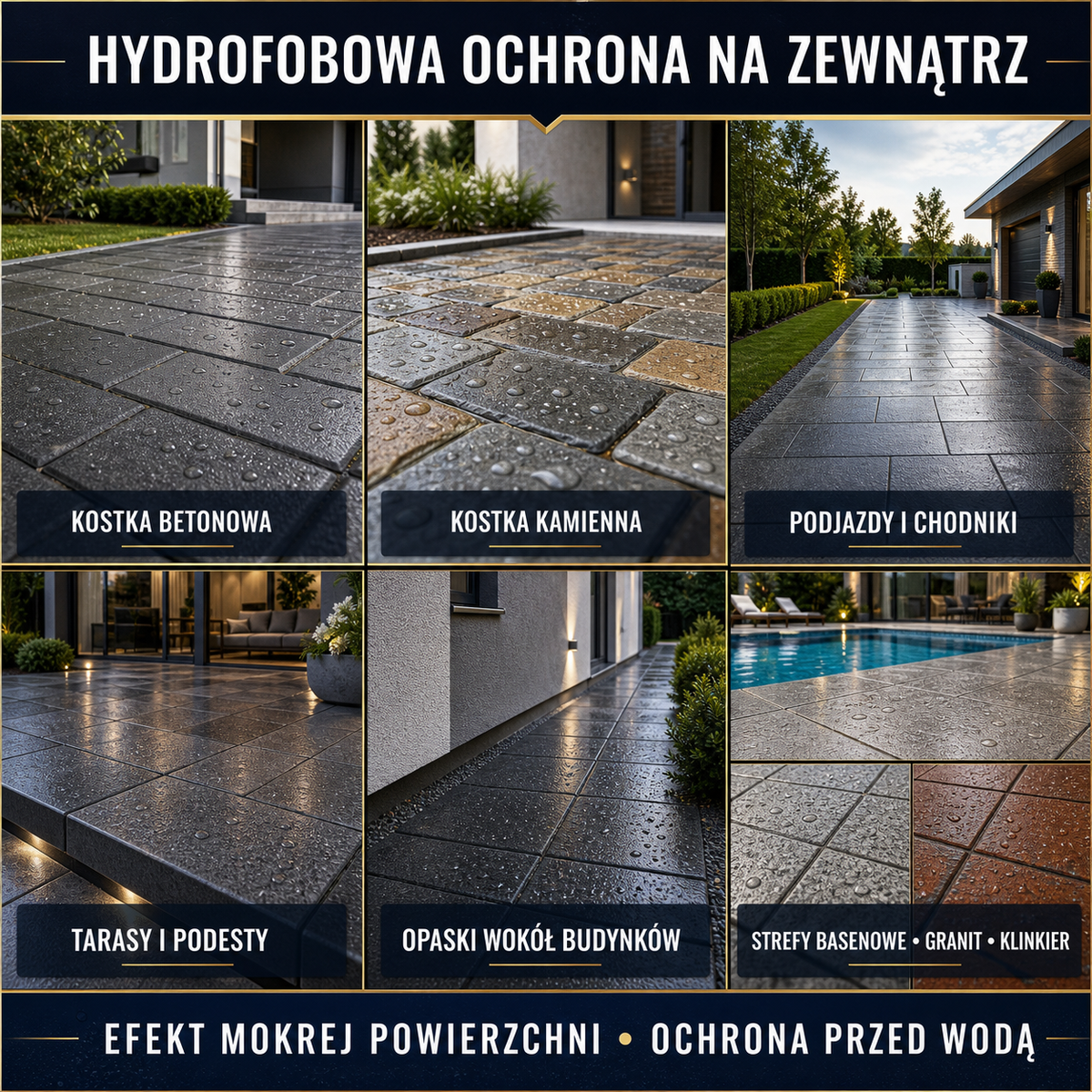 ESANDOL pro line hydrophobic coating paving block