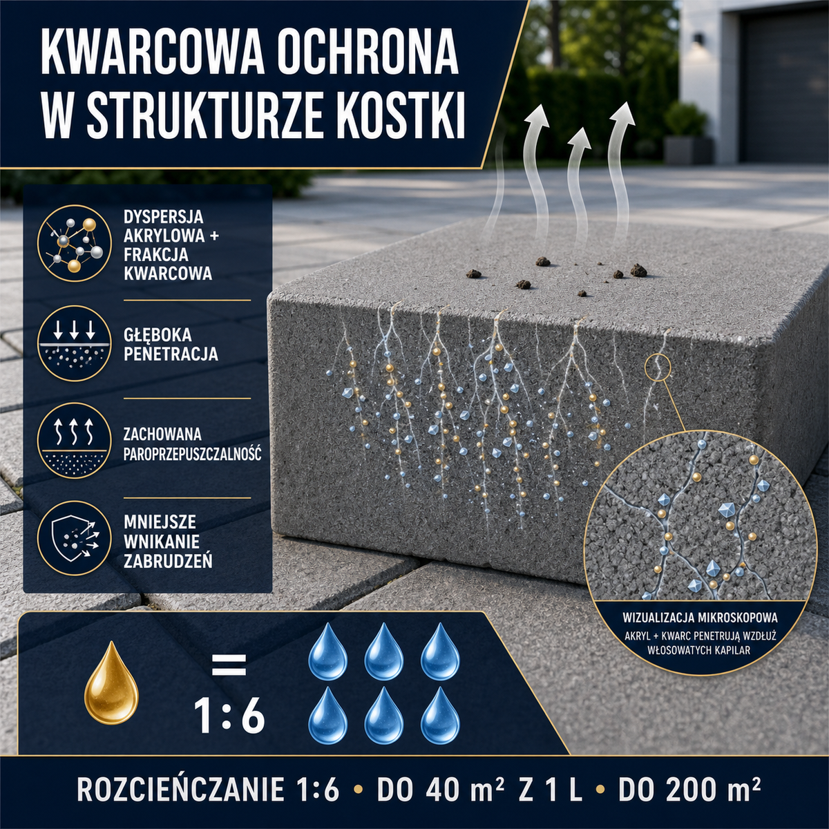 ESANDOL pro line quartz coating paving block