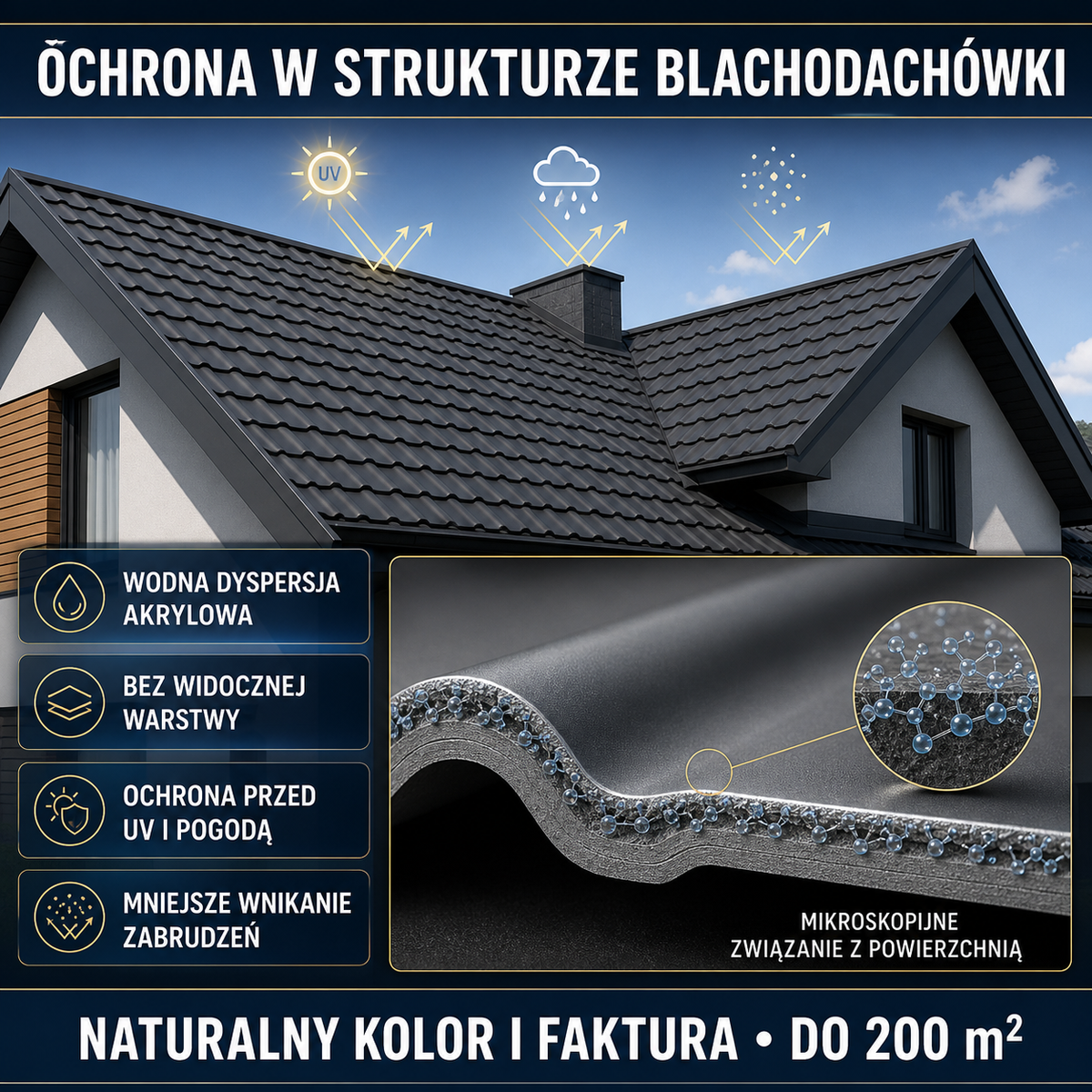 ESANDOL pro line protective coating metal roof tile