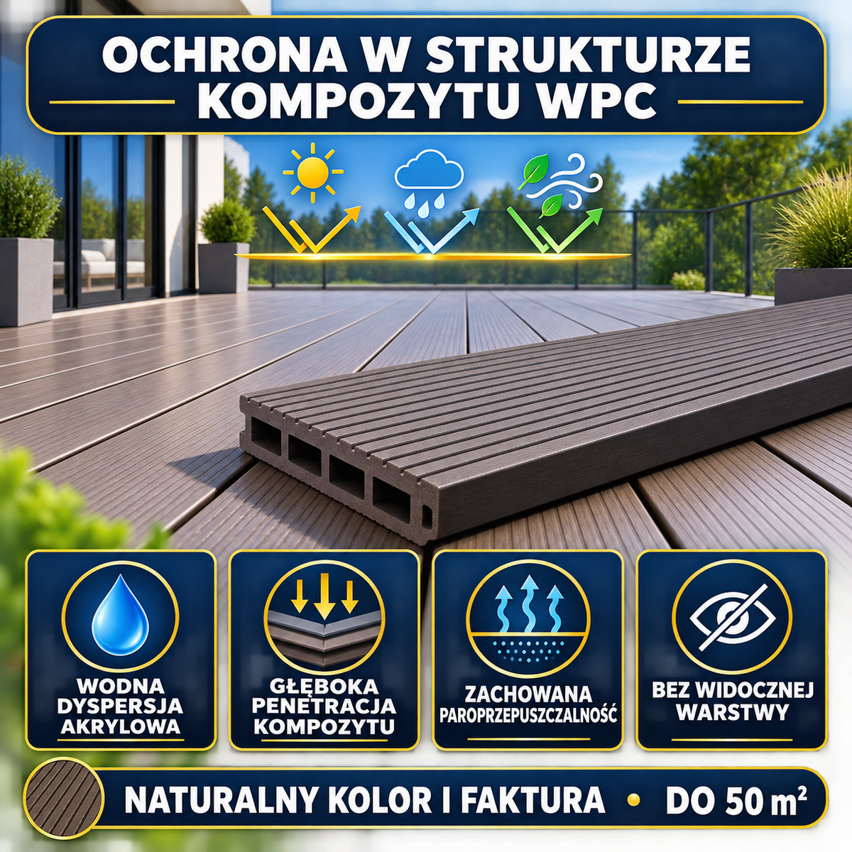 ESANDOL pro line protective coating composite decking