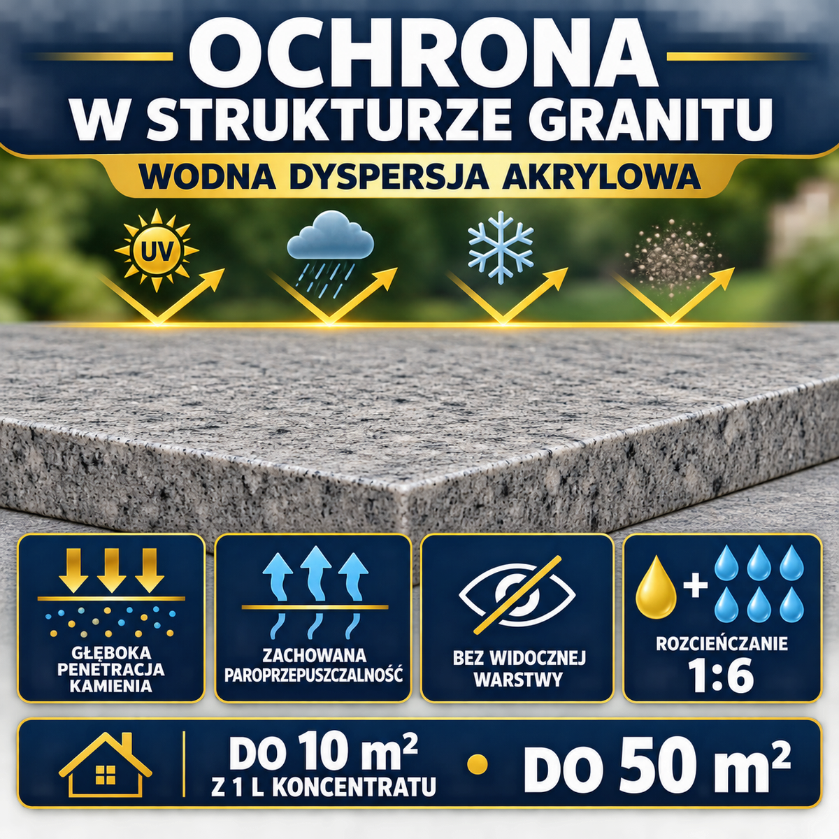 ESANDOL pro line protective coating granite