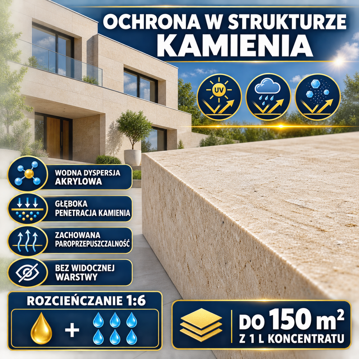 ESANDOL pro line protective coating stone