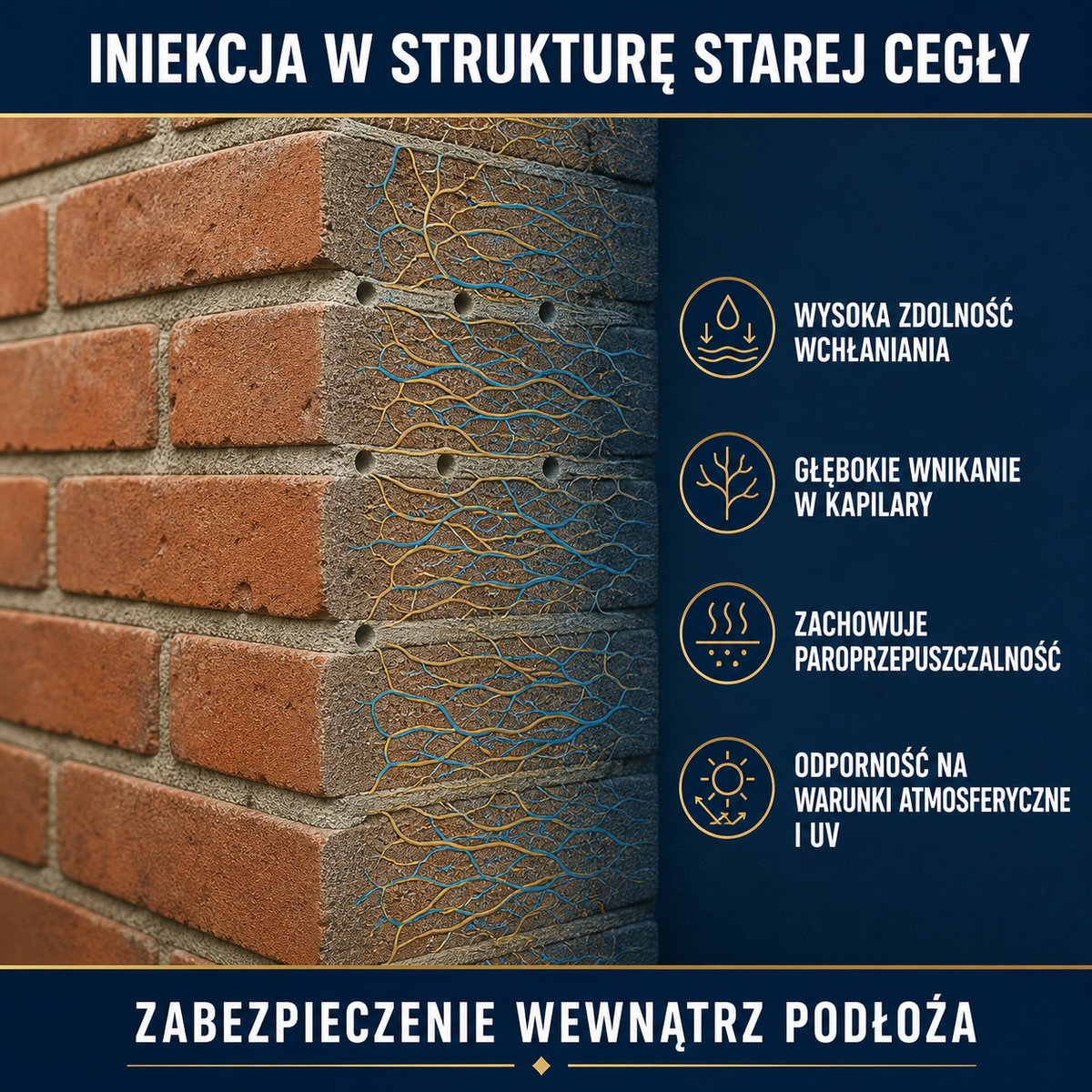 ESANDOL pro line absorbent preparation injection old brick