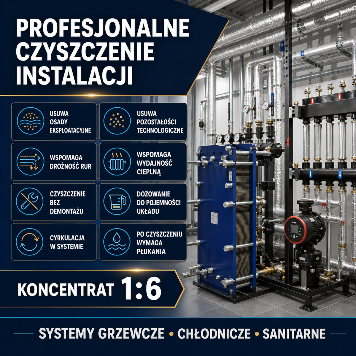 HYDROPROX heating system cleaning