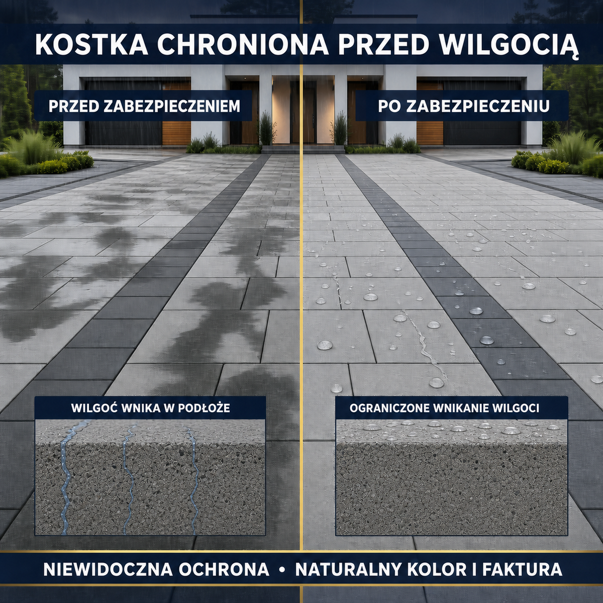 HYDROPROX anti-moisture impregnant paving stones