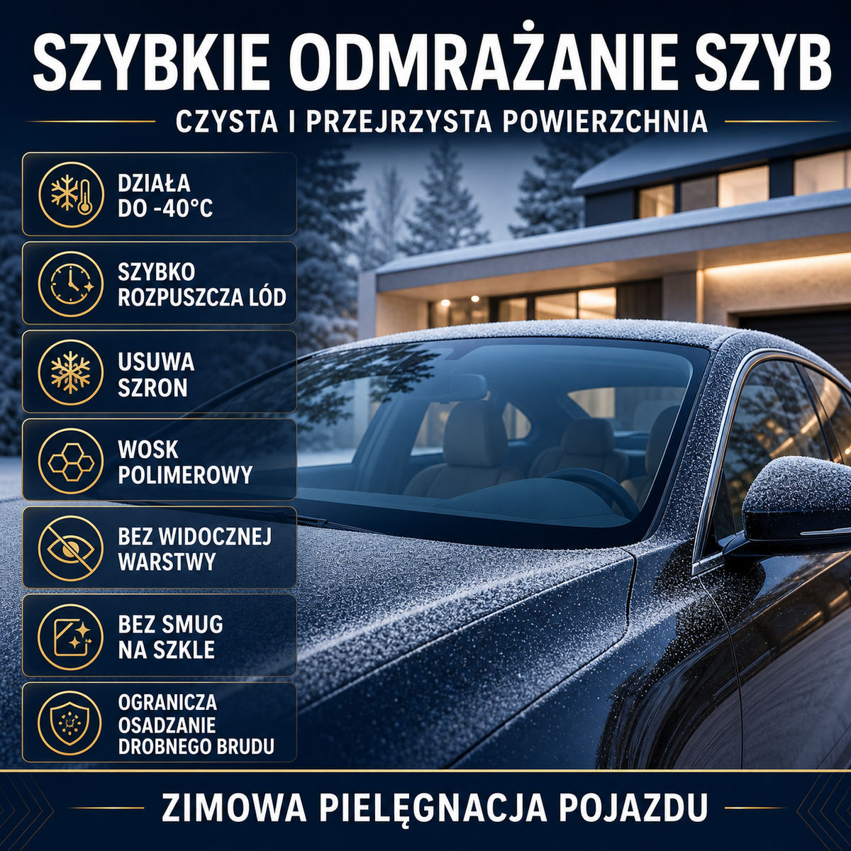 HYDROPROX windscreen de-icer with polymer wax -40°C