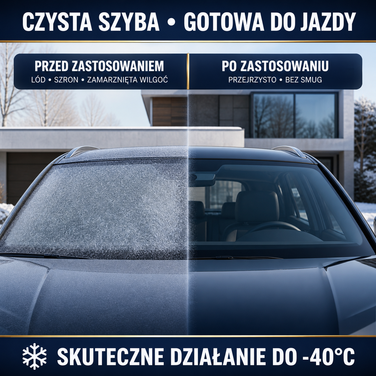 HYDROPROX windscreen de-icer with polymer wax -40°C