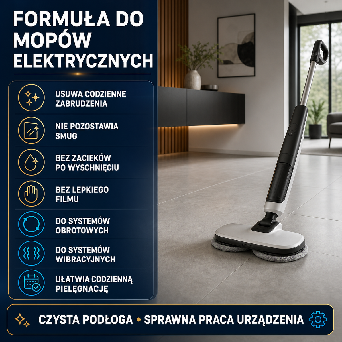 HYDROPROX cleaning fluid electric mops