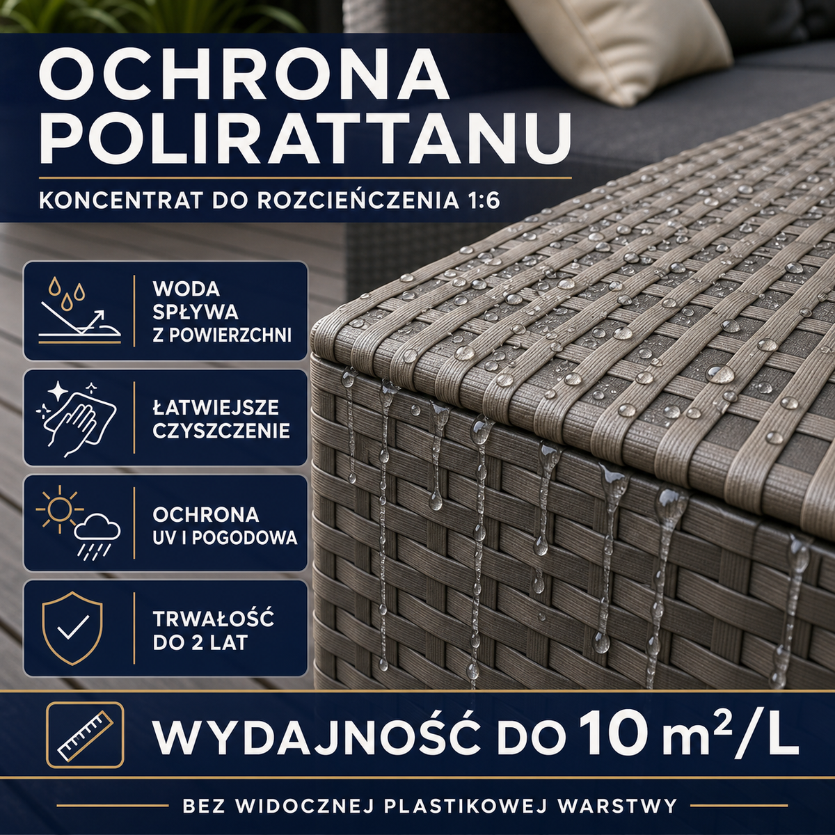 HYDROPROX hydrophobic coating polyrattan