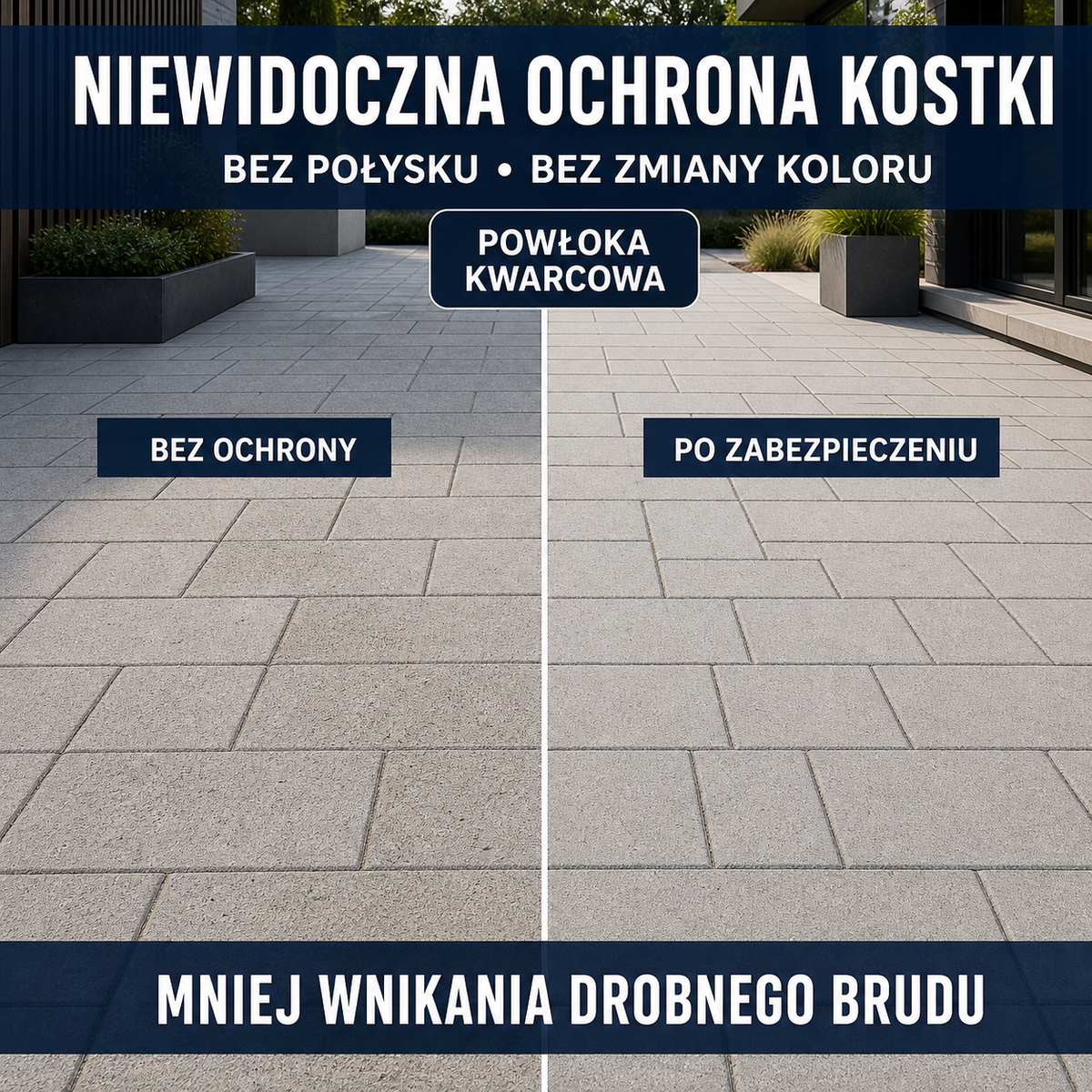 HYDROPROX quartz coating paving stones