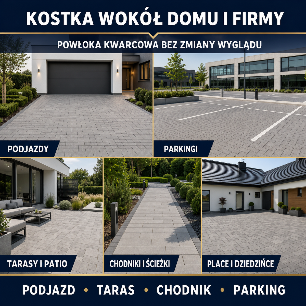 HYDROPROX quartz coating paving stones