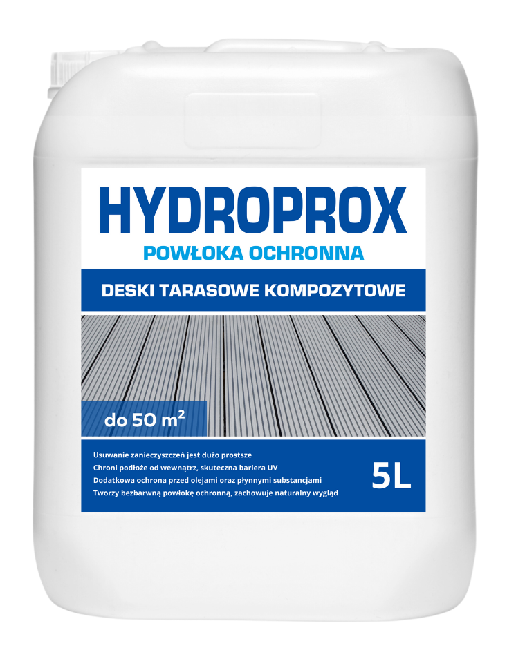 HYDROPROX protective coating composite decking boards