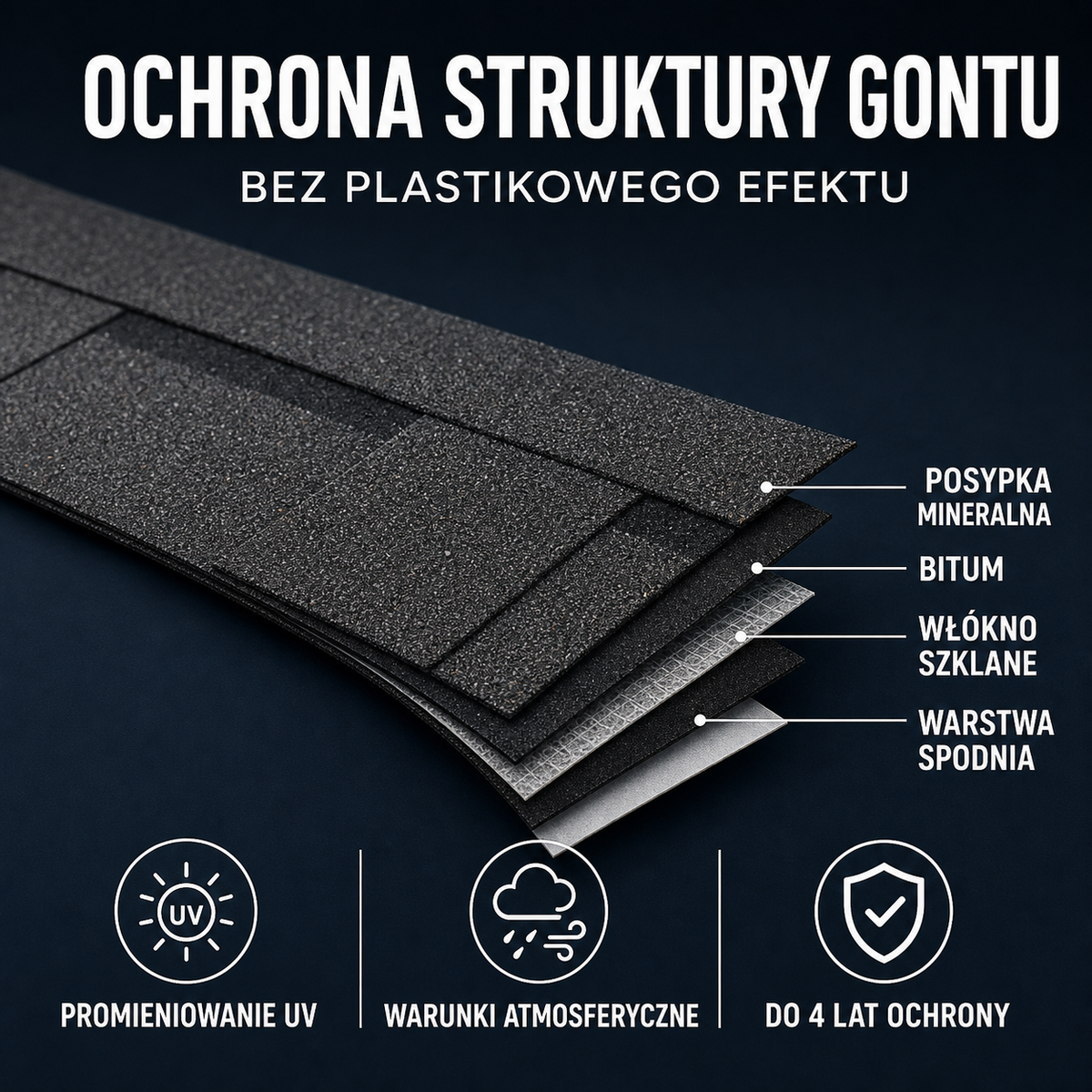 HYDROPROX protective coating bituminous shingle