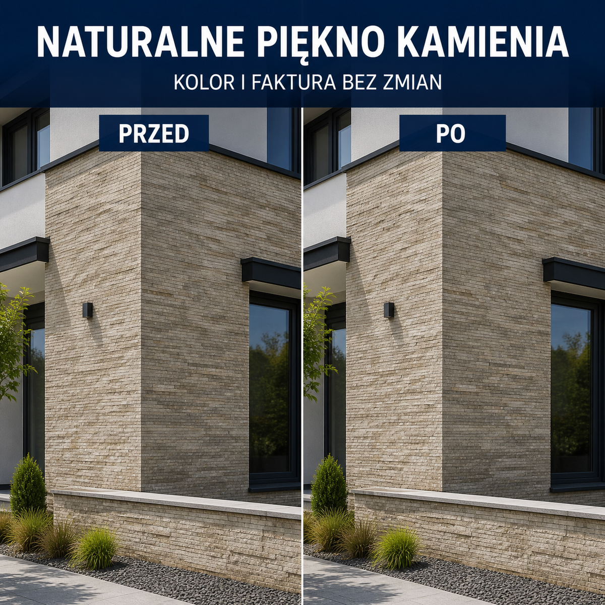 HYDROPROX protective coating decorative stone