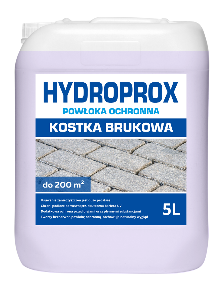 HYDROPROX protective coating paving stones
