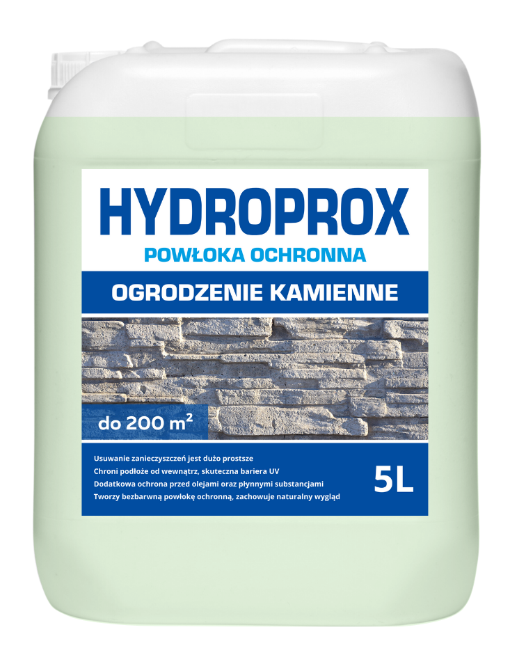 HYDROPROX protective coating stone fence