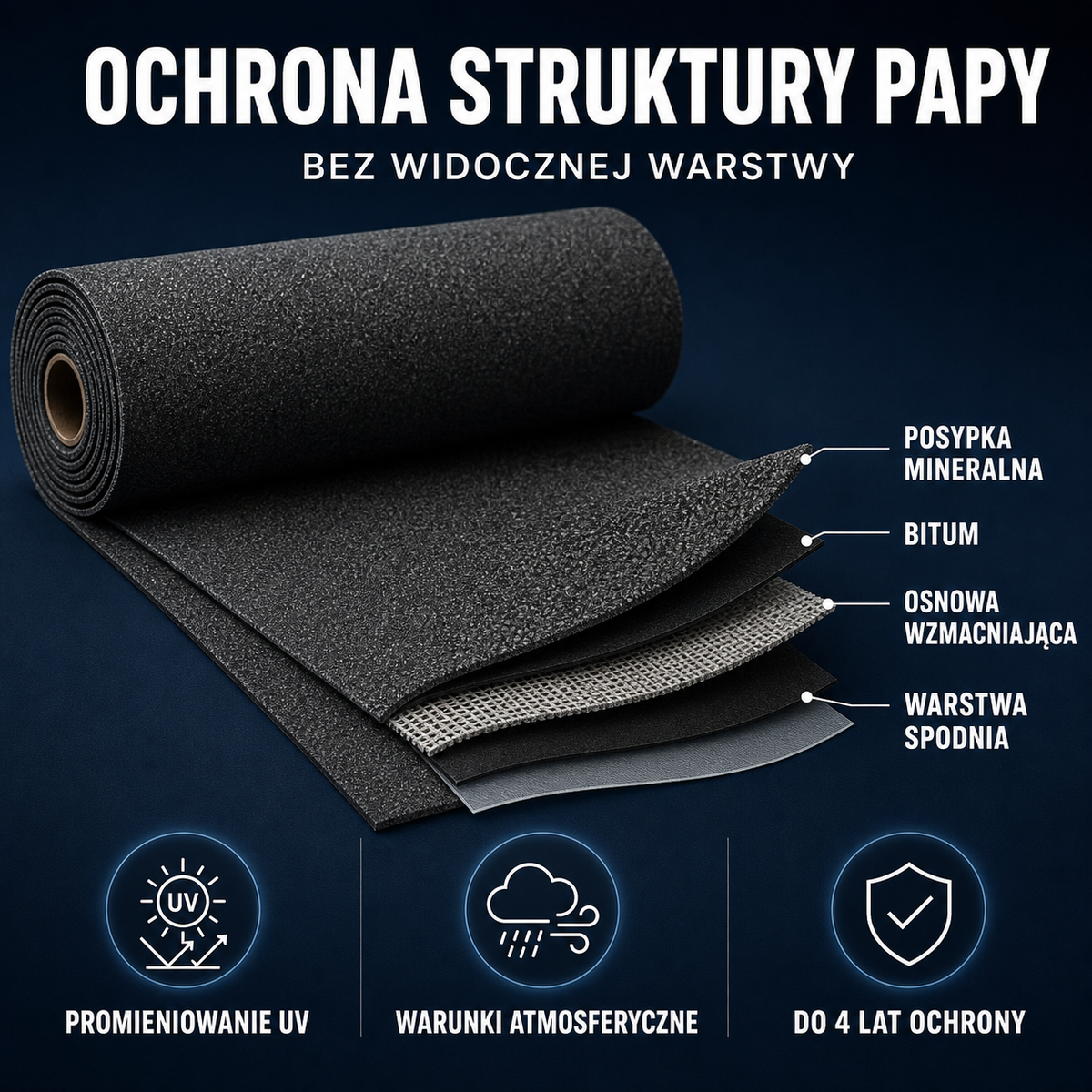 HYDROPROX protective coating bituminous felt
