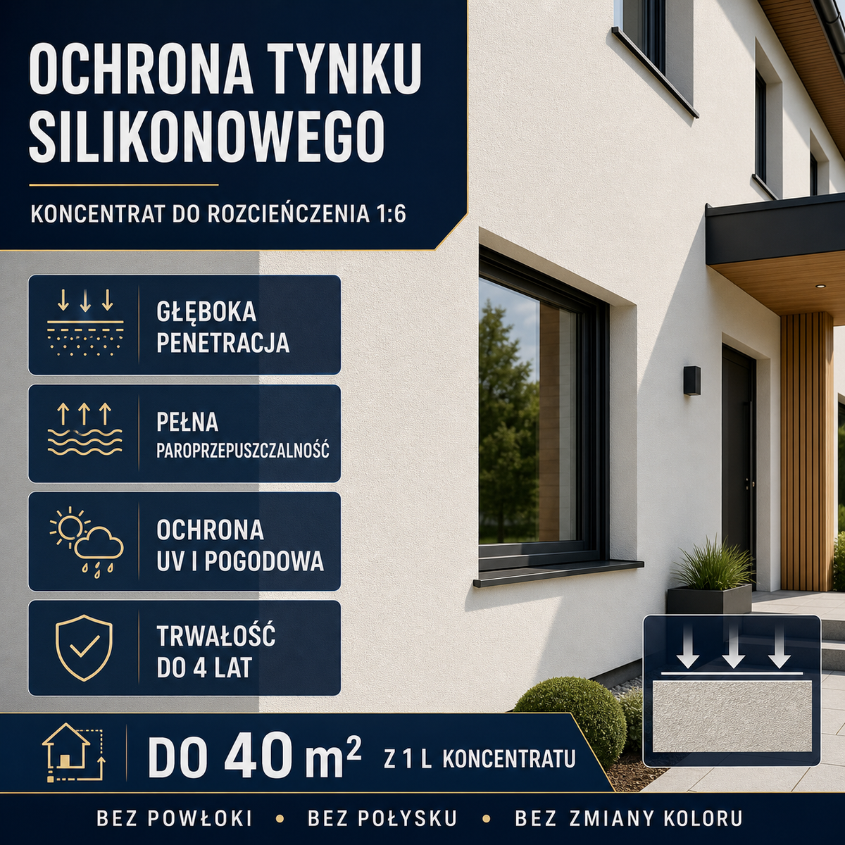 HYDROPROX protective coating silicone facade plaster