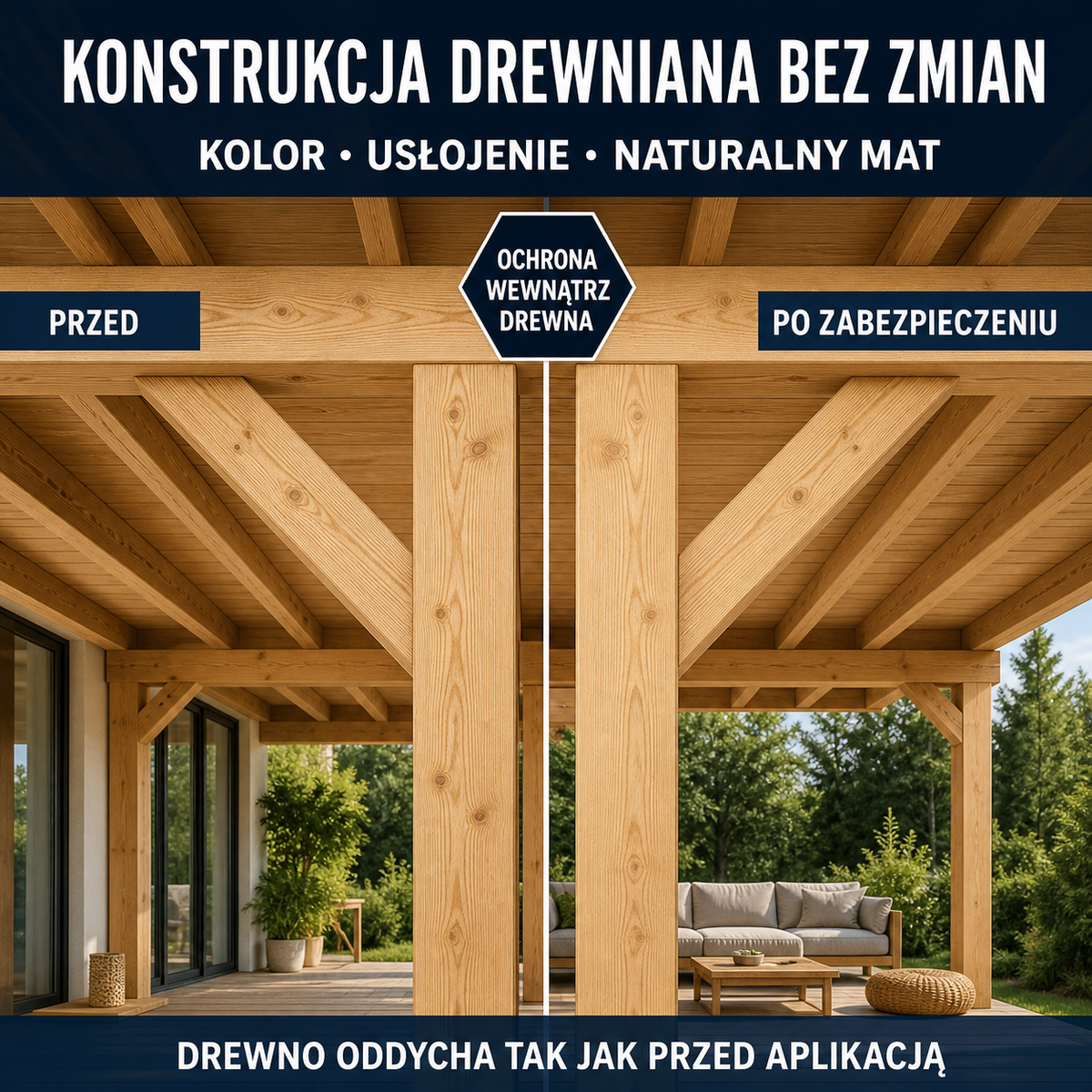 HYDROPROX polymer coating wooden structures