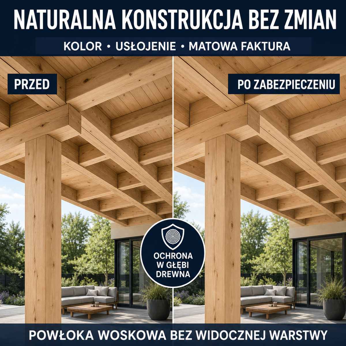 HYDROPROX wax coating wooden structures