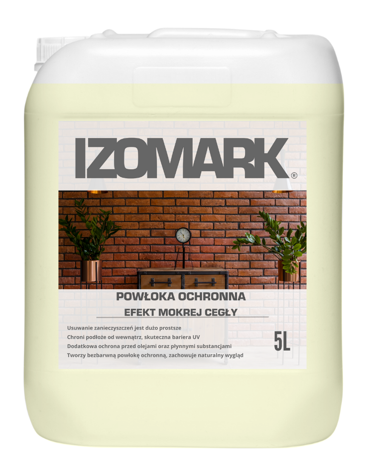 IZOMARK wet brick effect protective coating
