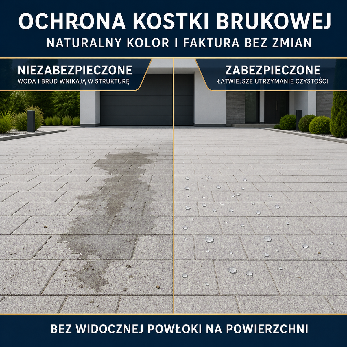 IZOMARK protective coating paving stone