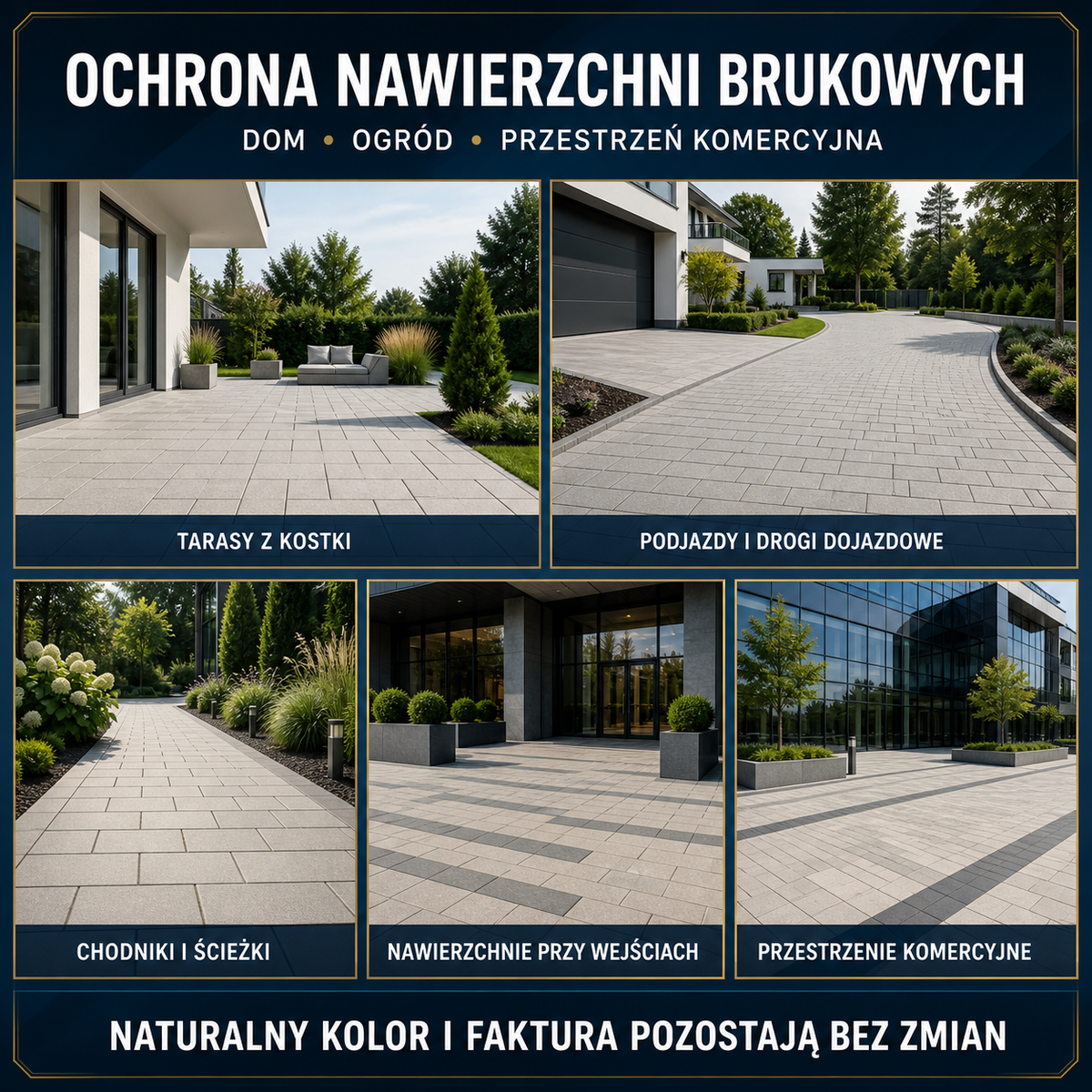 IZOMARK protective coating paving stone