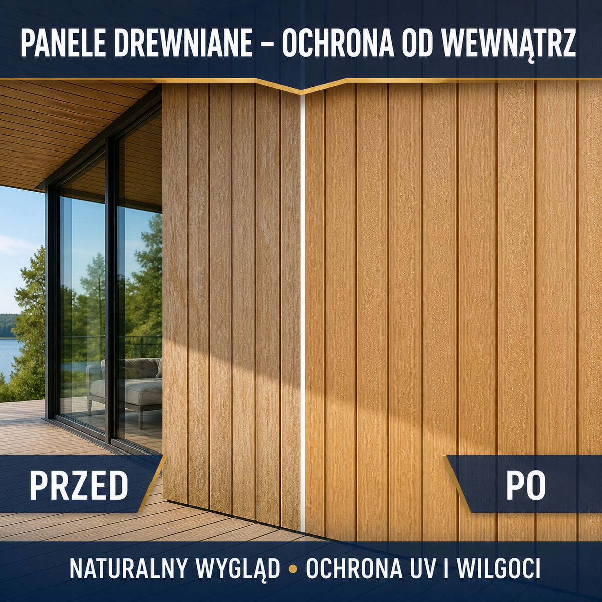 IZOMARK protective coating wooden panels