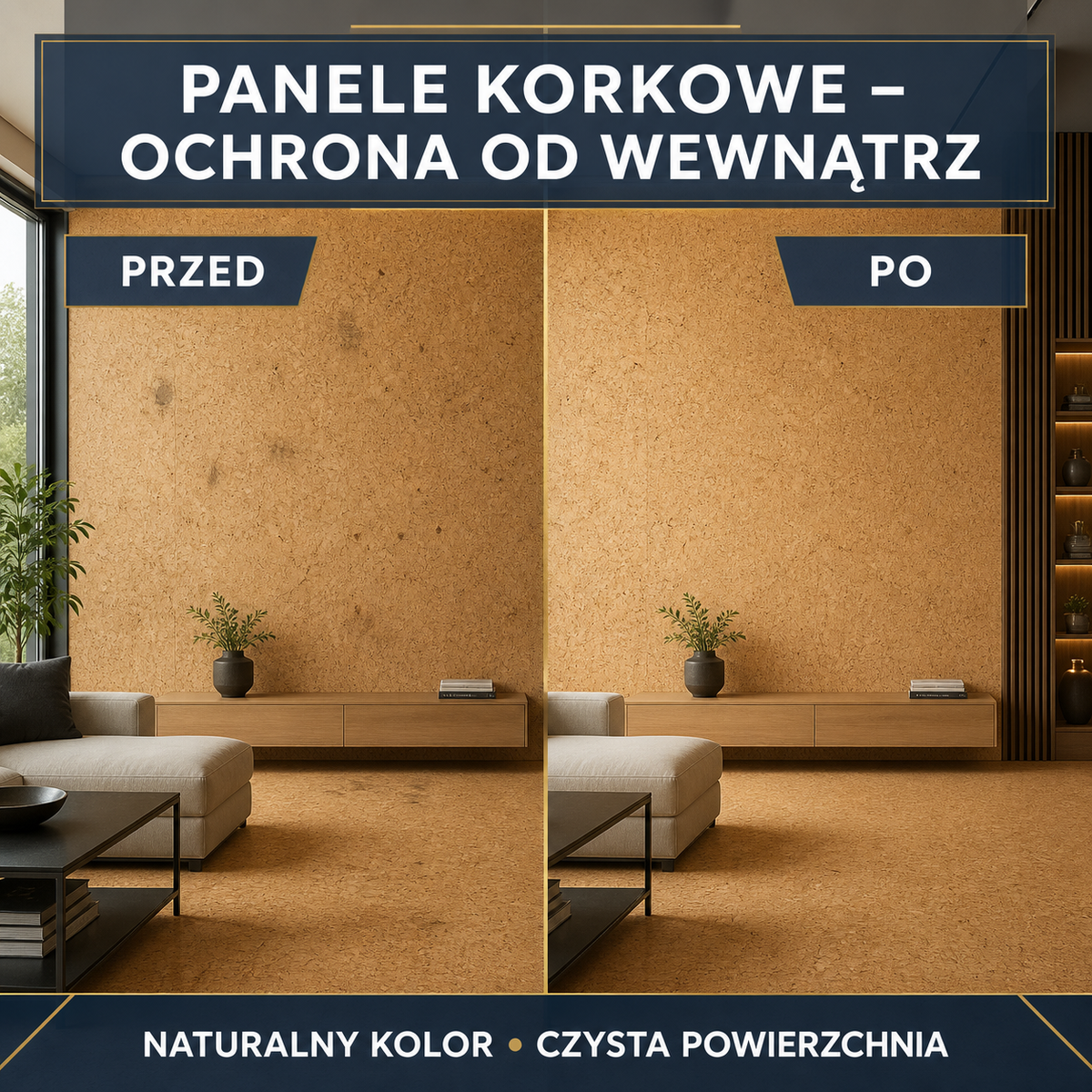 IZOMARK protective coating cork panels
