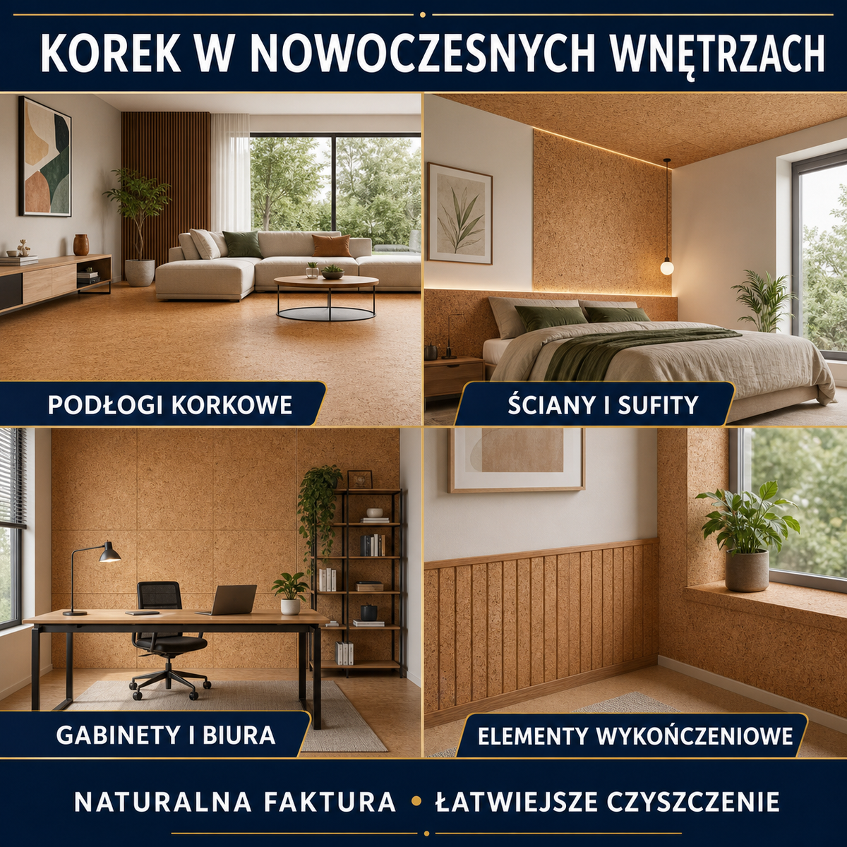 IZOMARK protective coating cork panels