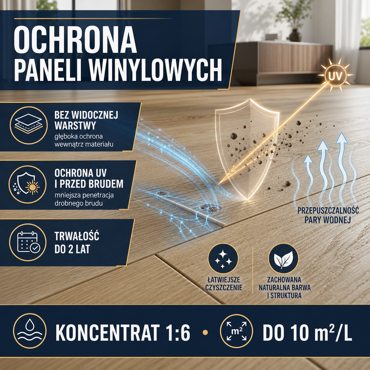 IZOMARK protective coating vinyl panels