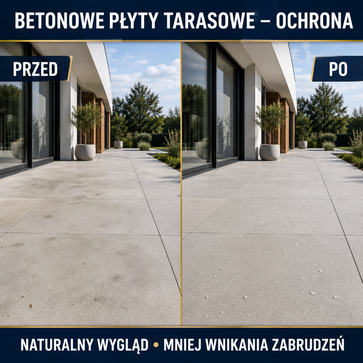 IZOMARK protective coating concrete patio tiles