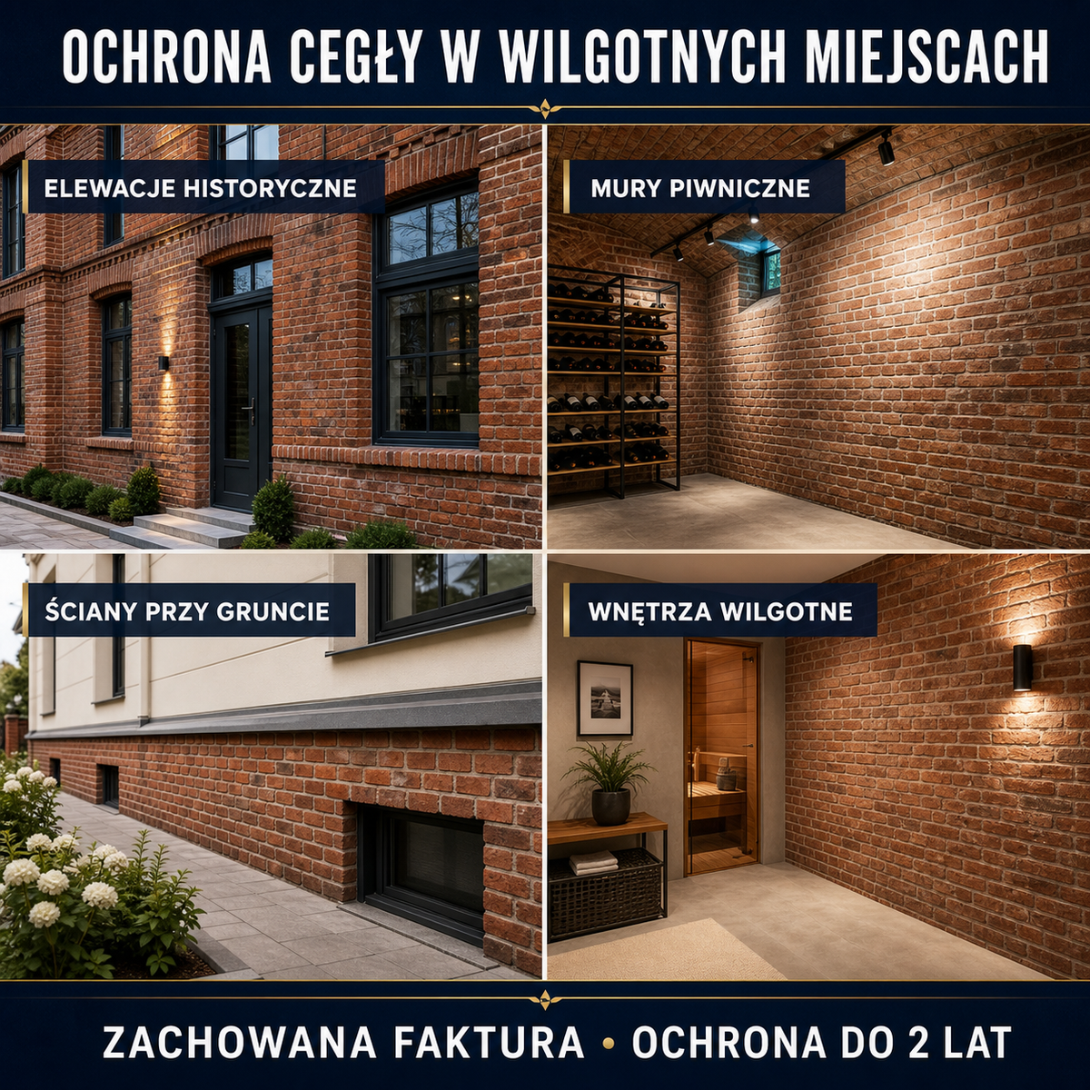 IZOMARK protective moisture-resistant coating old brick
