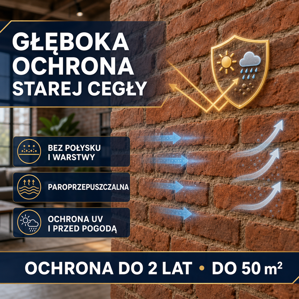 IZOMARK protective coating old brick